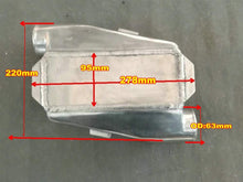 Load image into Gallery viewer, Universal Aluminium Air Water Liquid Intercooler Chargecooler 180° Inlet Outlet