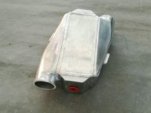 Load image into Gallery viewer, Universal Aluminium Air Water Liquid Intercooler Chargecooler 180° Inlet Outlet
