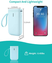 Load image into Gallery viewer, GPI FOR Label Maker Machine D11 Wireless Bluetooth Connection Mini Label Printer with Tape Included Multiple Templates Used with Smartphone for Office Home Organization USB Rechargeable