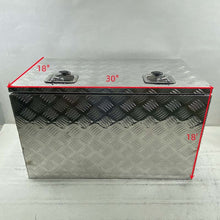 Load image into Gallery viewer, GPI 30"x18"x18" Aluminum Truck Underbody Tool Box Storage Underbed ATV RV Trailer Pickup Truck Tread Lock With Keys