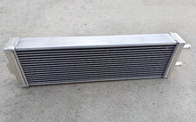 Load image into Gallery viewer, GPI Air to water aluminum intercooler liquid heat exchanger SILVER Overall size: 23.5x6.75x2.75(end-tank) inch