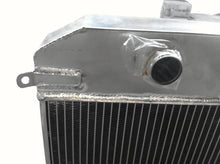Load image into Gallery viewer, GPI 3 Row Aluminum Radiator & fans For 1955-1962 Triumph TR2 TR3 TR3A TR3B MT 1955 1956 1957 1958 1959 1960 1961 1962 1953 1954