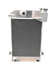 Load image into Gallery viewer, GPI 3 Row Aluminum Radiator & fans For 1955-1962 Triumph TR2 TR3 TR3A TR3B MT 1955 1956 1957 1958 1959 1960 1961 1962 1953 1954