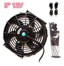 Load image into Gallery viewer, GPI 2pcs 9" 9 inch Universal Electric Radiator / Intercooler COOLING Fan +mounting kits