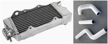 Load image into Gallery viewer, GPI Aluminum radiator & silicone hose for KAWASAKI KX80 KX85 KX100 1998 1999 2000 2001 2002 2003 2004 2005 2006 2007 2008 2009