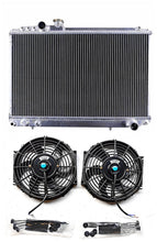 Load image into Gallery viewer, GPI Aluminum Radiator & FAN FOR 1986-1992 Toyota Supra 3.0L Turbo MA70 MK3 SOARER MZ20 7MGT MT 1986 1987 1988 1989 1990 1991 1992