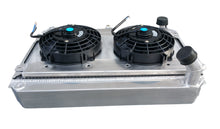 Load image into Gallery viewer, Aluminum radiator + shroud + fans for 1979-1985 Mazda RX7 SA/FB S1 S2 S3 12A/13B 1979 1980 1981 1982 1983 1984 1985