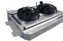 Load image into Gallery viewer, Aluminum radiator + shroud + fans for 1979-1985 Mazda RX7 SA/FB S1 S2 S3 12A/13B 1979 1980 1981 1982 1983 1984 1985