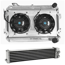 Load image into Gallery viewer, Aluminum Radiator+shroud+fans & Oil cooler For Mazda RX-7 RX7 SA/FB S1 S2 S3 12A 13B 1979-1985 1979 1980 1981 1982 1983 1984 1985