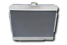 Load image into Gallery viewer, GPI 3 ROW Aluminum Radiator & fans For 1972-1986 Jeep CJ GM Chevy Config Conversion 1970 1971 1972 1973 1974 1975 1976 1977 1978 1979 1980 1981 1982 1983 1984 1985 1986