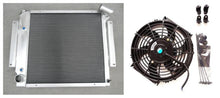 Load image into Gallery viewer, 2 Row Aluminum Radiator & Fan For 1970-1981 International Harvester Scout II  1970 1971 1972 1973 1974 1975 1976 1977 1978 1979 1980 1981