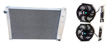 Load image into Gallery viewer, GPI 3 core aluminum radiator +fan for 1981-1990 Chevy C K P R V pickup Blazer 1981 1982 1983 1984 1985 1986 1987 1988 1989 1990