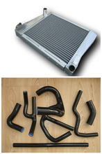 Load image into Gallery viewer, 2 Row Aluminum Radiator &Silicone Coolant Hose for 1961-1999 Austin Rover Mini Cooper S/SPI 1275/1.3L 1962 1992 1993 1994 1995 1996 1997 1998