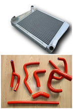 Load image into Gallery viewer, 2 Row Aluminum Radiator &Silicone Coolant Hose for 1961-1999 Austin Rover Mini Cooper S/SPI 1275/1.3L 1962 1992 1993 1994 1995 1996 1997 1998