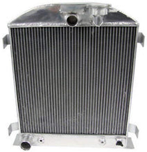 Load image into Gallery viewer, GPI 3 ROW 62MM Aluminum Radiator & FAN For Ford Chopped Ford V8 Hi-Boy Grill SHORTER 1932 AT