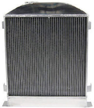 Load image into Gallery viewer, GPI 3 ROW 62MM Aluminum Radiator & FAN For Ford Chopped Ford V8 Hi-Boy Grill SHORTER 1932 AT