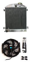 Load image into Gallery viewer, 3 ROW Aluminum Radiator & FAN For 1932 FORD CHOPPED FORD ENGINE AT 1932
