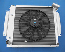 Load image into Gallery viewer, GPI 3 Row Aluminum Radiator & fan for 1970-1981 International Scout II & Pickup 5.0L 5.6L V8 1970 1971 1972 1973 1974 1975 1976 1977 1978 1979 1980 1981