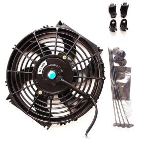 GPI 7" 12V Universal Push&Pull Electric Radiator Thermo^Cooling Fan&Mounting Kits