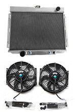 Load image into Gallery viewer, 3 Row Aluminum Radiator & FANS for 1967-1970 Ford Mustang Torino Cougar XR7 V8 1967 1968 1969 1970