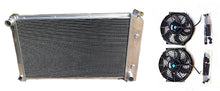 Load image into Gallery viewer, GPI 3 ROW Aluminum Radiator + FANS for 1970-1981 Pontiac Firebird Trans Am 1970 1971 1972 1973 1974 1975 1976 1977 1978 1979 1980 1981