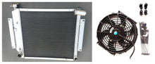 Load image into Gallery viewer, 2 Row Aluminum Radiator & Fan For 1970-1981 International Harvester Scout II  1970 1971 1972 1973 1974 1975 1976 1977 1978 1979 1980 1981