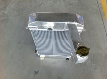 Load image into Gallery viewer, GPI 62MM 3 core aluminum radiator & fan for TRIUMPH TR2 / TR3 / TR3A / TR3B Manual 1955 1956 1957 1958 1959 1960 1961 1962 1953 1954
