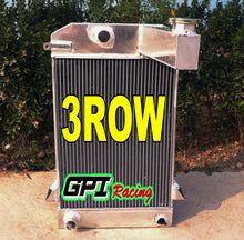 Load image into Gallery viewer, GPI 62MM 3 core aluminum radiator & fan for TRIUMPH TR2 / TR3 / TR3A / TR3B Manual 1955 1956 1957 1958 1959 1960 1961 1962 1953 1954