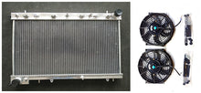 Load image into Gallery viewer, GPI Aluminum Radiator& fans For Subaru Forester GT SF5 EJ202 EJ205 2.0 16V Turbo 1997-2002 1997 1998 1999 2000 2001 2002