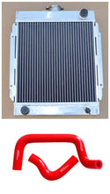 Load image into Gallery viewer, GPI Aluminum Radiator & HOSE For 1970-1976 Nissan Datsun B110 1200 120Y B210 1.2L A12 I4 MT 1970 1971 1972 1973 1974 1975 1976