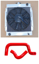Load image into Gallery viewer, GPI Aluminum Radiator & HOSE & FAN For 1970-1976 Nissan Datsun B110 1200 120Y B210 1.2L A12 I4 MT 1970 1971 1972 1973 1974 1975 1976
