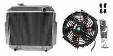 Load image into Gallery viewer, 2 Row Aluminum radiator & fan For 1988-1992 Nissan Forklift A10-A25 H20 1988 1989 1990 1991 1992