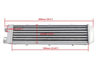 Load image into Gallery viewer, Universal 26.3*6.8*3.2" FMIC Front Mount Intercooler Aluminum Tube&Fin Turbo