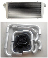 Load image into Gallery viewer, GPI 30"x12"x3" FMIC Universal Aluminum Intercooler+3" Aluminum Piping Hose+Clamps