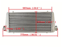 Load image into Gallery viewer, GPI 30" x 12" x 3" FMIC Aluminum Turbo Intercooler Universal 76mm 3" Inlet/Outlet