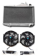 Load image into Gallery viewer, GPI Aluminum Radiator & fans For 1983-1987 Toyota Corolla AE86 4AGE GTS MT 1.6L I4 56MM 1983 1984 1985 1986 1987