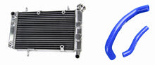 Load image into Gallery viewer, GPI Aluminum Radiator & Hose & Fan FOR 2003-2008 Suzuki LTZ400 KFX400 DVX400 2003 2004 2005 2006 2007 2008