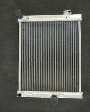 Load image into Gallery viewer, GPI Aluminum Radiator & fan For 2003-2006 Mitsubishi Evolution EVO VIII IX 8 9 Half Size Race 2003 2004 2005 2006
