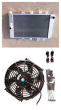 Load image into Gallery viewer, GPI Aluminum Radiator & Fan For 2015-2021 Yamaha Grizzly Kodiak 700 YFM700 2015 2016 2017 2018 2019 2020 2021