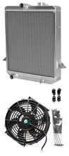 Load image into Gallery viewer, 56mm Aluminum radiator & fan FOR 1965-1967 TRIUMPH TR4A Manual 1965 1966 1967 1968
