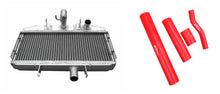 Load image into Gallery viewer, GPI Aluminum Radiator & HOSE For 1972-1977 Suzuki GT750 GT 750 40MM CORE 1972 1973 1974 1975 1976 1977