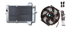 Load image into Gallery viewer, ATV Aluminum Radiator & fan for 2003-2009 Kawasaki KFX700 KFX-700 2004 KFX 700 2003 2009 2008 2007 2006 2005
