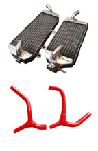 Load image into Gallery viewer, GPI Aluminum radiator and hose For Kawasaki KX450 2019-2021 2019 2020 2021 / KX450F 2016-2018 2016 2017 2018