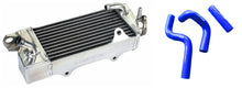 Load image into Gallery viewer, GPI Aluminum radiator & silicone hose for KAWASAKI KX80 KX85 KX100 1998 1999 2000 2001 2002 2003 2004 2005 2006 2007 2008 2009