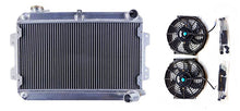 Load image into Gallery viewer, GPI Aluminum Radiator & fans FOR 1979-1985 Mazda RX-7 RX7 S1 S2 S3 MT 1979 1980 1981 1982 1983 1984 1985
