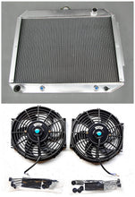 Load image into Gallery viewer, GPI 3 Core Aluminum Radiator & FANS for 1966-1970 Chrysler/Dodge Polara/Plymouth Fury 7.2L 1966 1967 1968 1969 1970