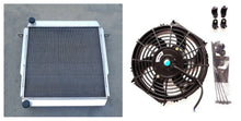 Load image into Gallery viewer, GPI 3 Row Aluminum Radiator& fan For 1984-1989 Toyota Land Cruiser BJ70/BJ71/BJ73/BJ74/BJ75 1984 1985 1986 1987 1988 1989