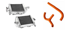 Load image into Gallery viewer, GPI Aluminum Radiator & ORANGE Silicone Hose for 2010-2015 65SX 65 SX 2009 2010 2011 2012 2015 2014 2013