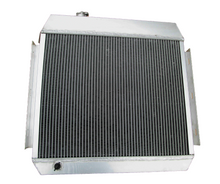 Load image into Gallery viewer, 62mm 3 Row Aluminum Radiator& FAN For 1955-1957 Chevy V8 Cars CC5056 Bel Air 6 Cyl Mount 1955 1956 1957
