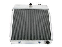 Load image into Gallery viewer, 62mm 3 Row Aluminum Radiator& FAN For 1955-1957 Chevy V8 Cars CC5056 Bel Air 6 Cyl Mount 1955 1956 1957